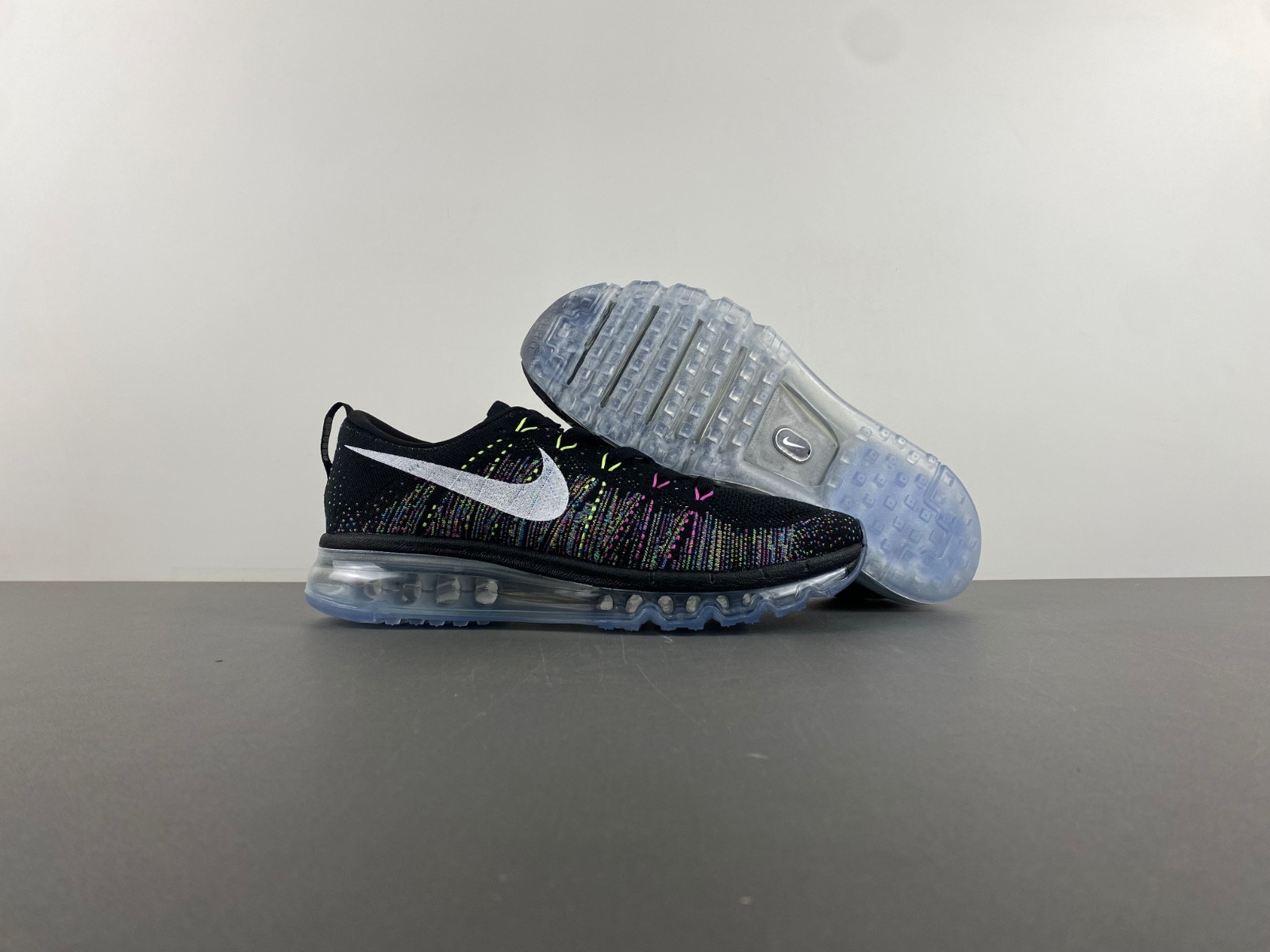 Nike Flyknit Air Max Black Multi-Color Men''s 620469-015