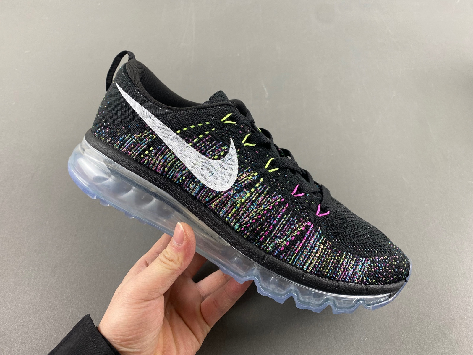 Nike Flyknit Air Max Black Multi-Color Men