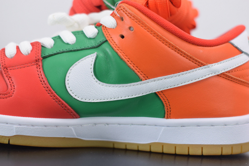 nike dunk low nike red orange green cz5130-600