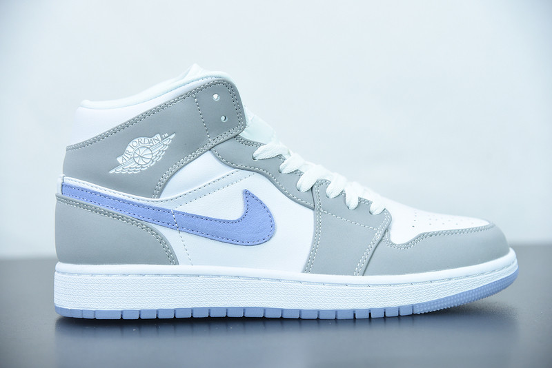 air jordan 1 mid grey blue bq6472-105