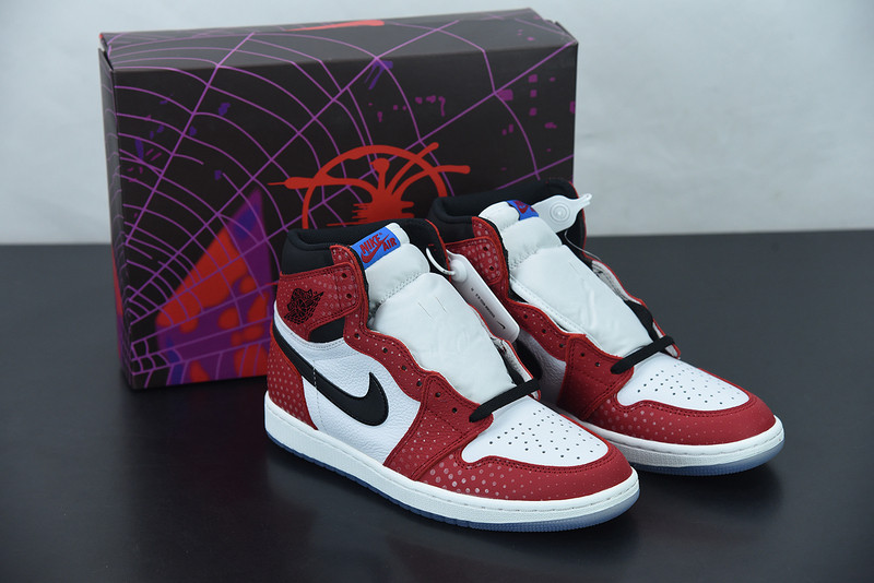 air jordan 1 retro high og "spiderman" 555088-602