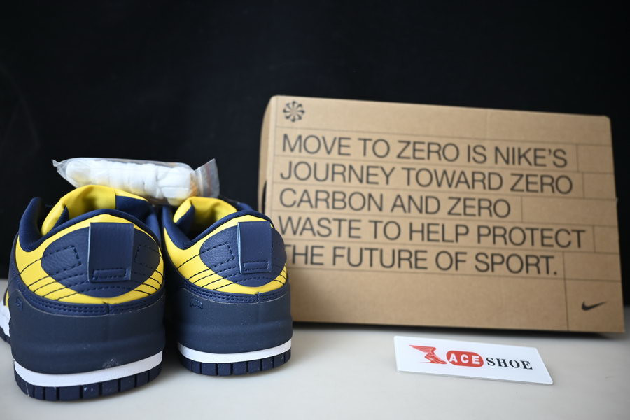 nike dunk low disrupt 2 "michigan" dv4024-400