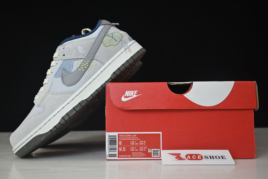 nike dunk low "bright side" (grey) dq5076-001