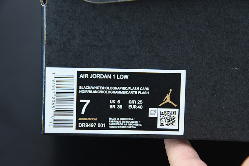 air jordan 1 low “hologram” dr9497-001