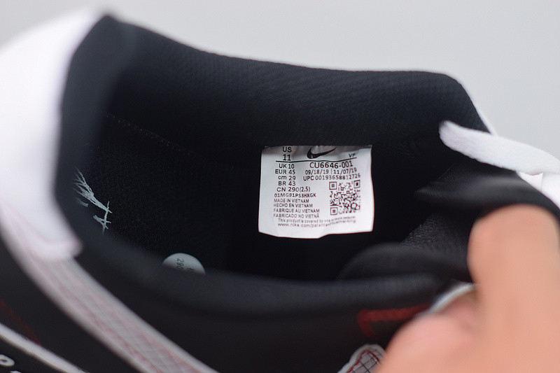 nike air force 1 low crimson exposed stitching cu6646-001