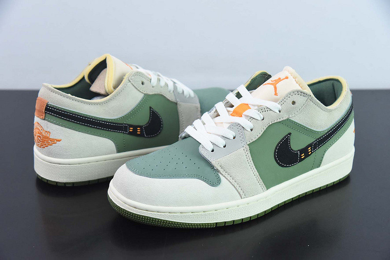 air jordan 1 low craft se “light olive” fd6819-300