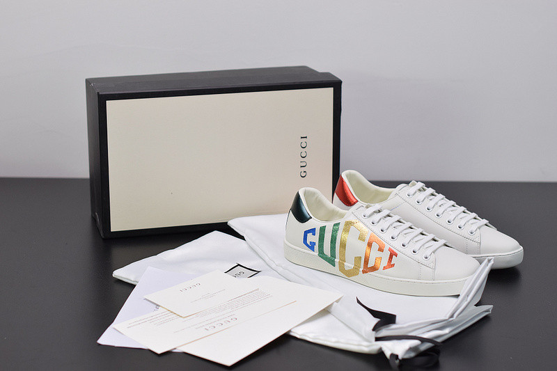 g*u*i ace embroidered low-top sneaker