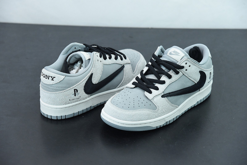 travis scott x nike dunk low sp white grey black cu1726-900