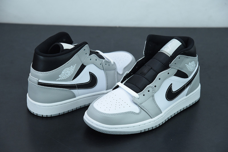 air jordan 1 mid light smoke grey 554724-078
