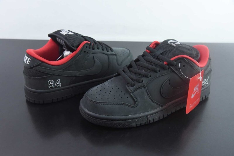 Svp*me x nike sb dunk low black hq8487-001