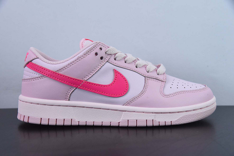 nike dunk low triple pink (gs) dh9765-600