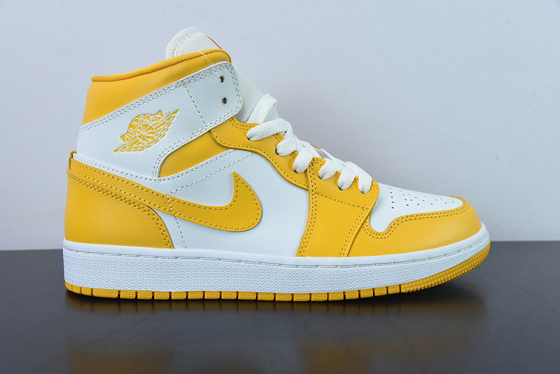 air jordan 1 mid “university gold” bq6472-117