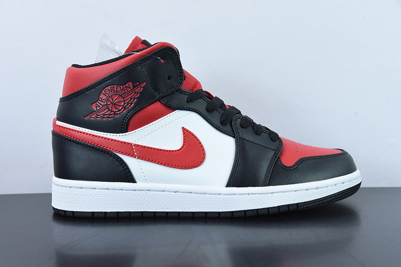 air jordan 1 mid ''bred toe'' 554724-079