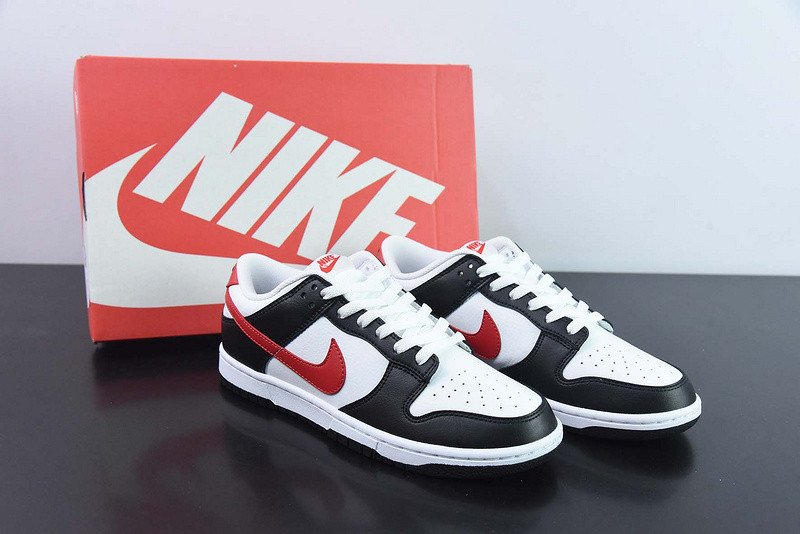 nike dunk low black university red fb3354-001