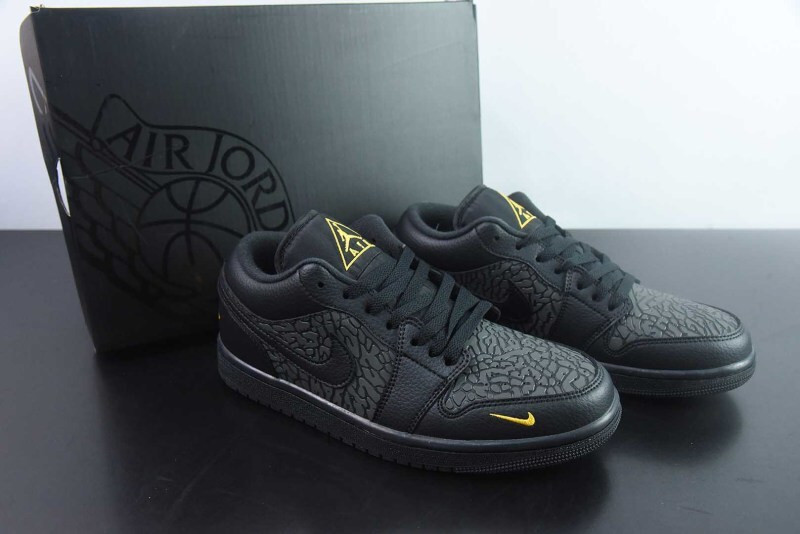 Air Jordan 1 Low Black Elephant Print IM6568-010