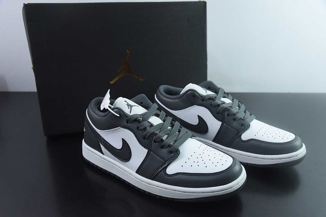 Air Jordan 1 Low Iron Grey White 553558-044