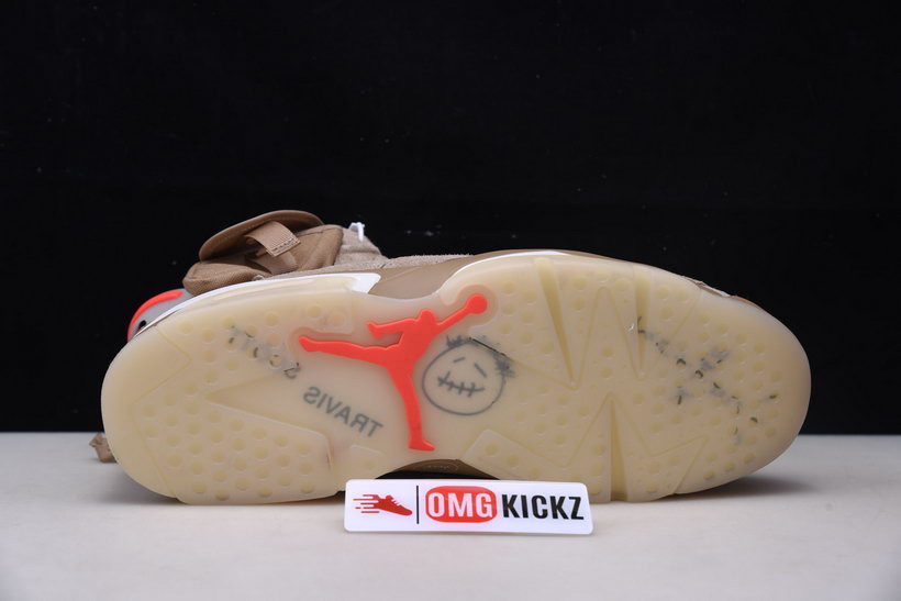 travis scott x air jordan 6 “british khaki ” dh0690-200