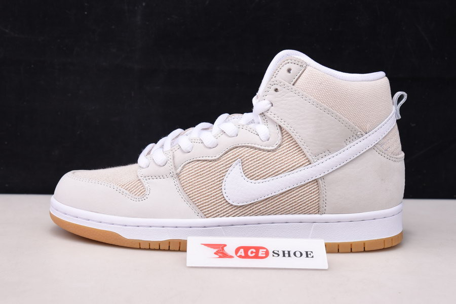 nike sb dunk high pro iso orange label unbleached natural da9626-100