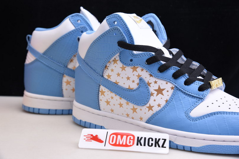 Svp*me x nike dunk high pro sb blue 307385-141
