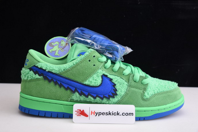 grateful dead x nike sb dunk low “green bear” cj5378-300
