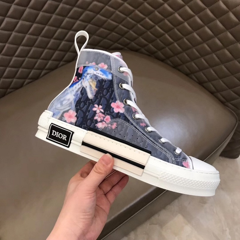 dio* b23 flowers technical canvas low-top sneaker